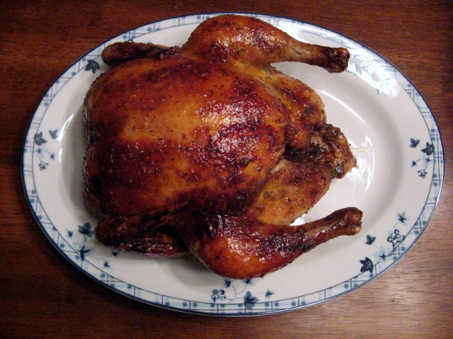 Embrace Your Chicken, Part 1:Oven Roasted Chicken with a Sweet and Spicy Glaze